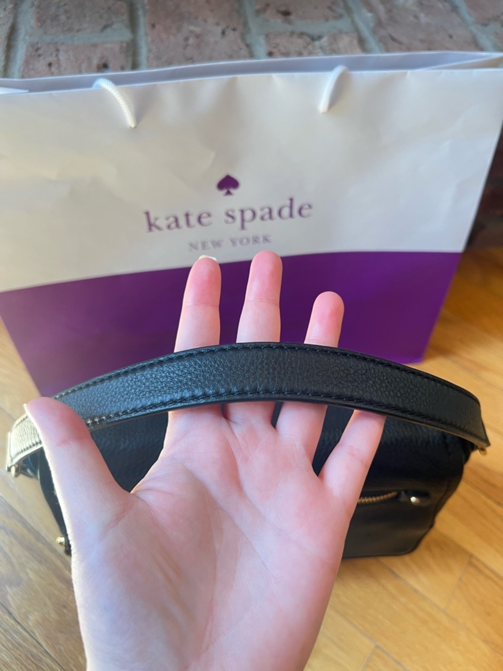 Kate Spade New York Black Leather Small Cobble Hill Toddy Bag - Picture 8 of 15